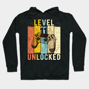 11th Birthday Level 11  Video Hoodie